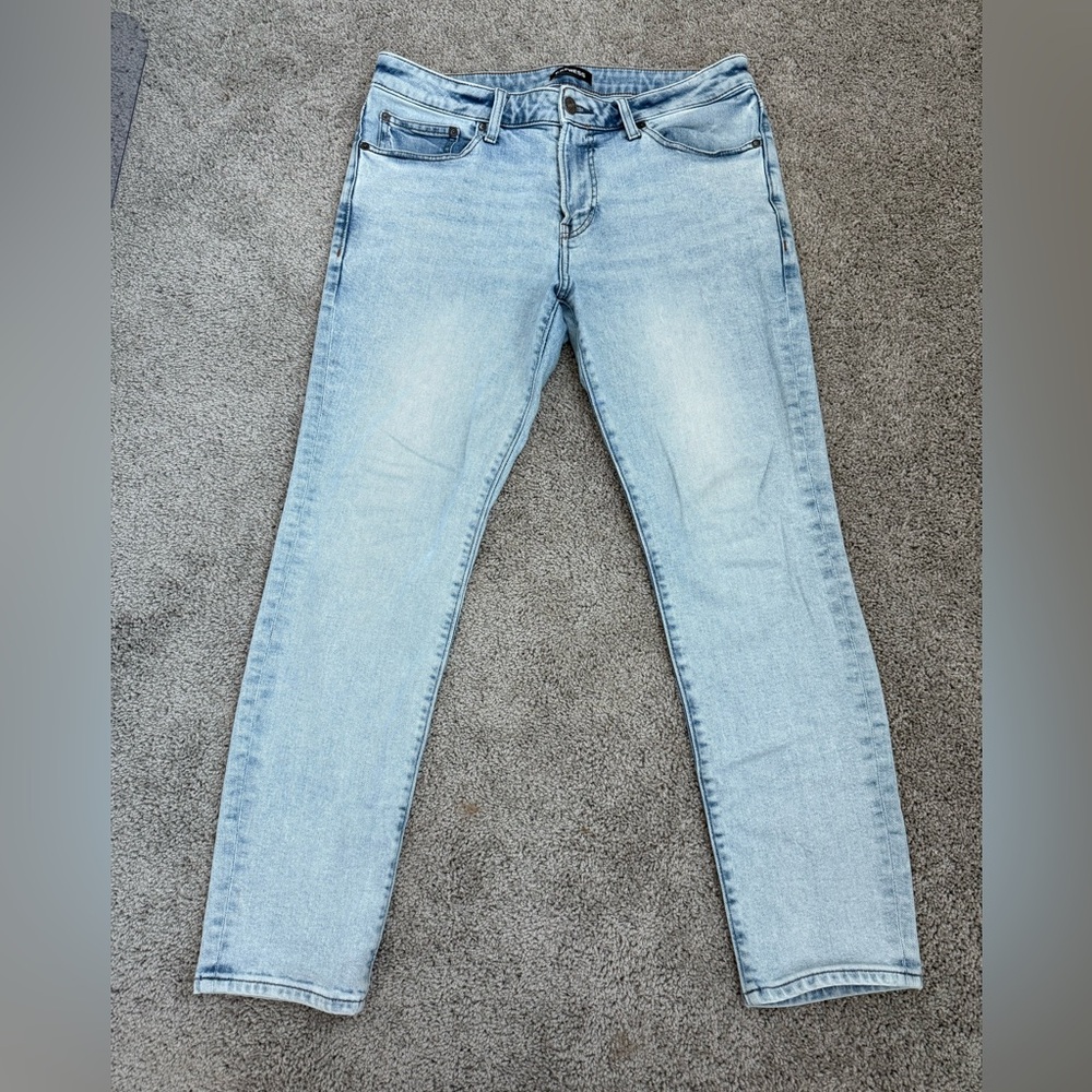 Men’s Express Hyper Stretch Jeans, Lightwash 32x30